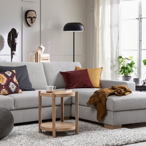 SÖRVALLEN, 3-seat sofa with chaise longue/right, 194.194.13
