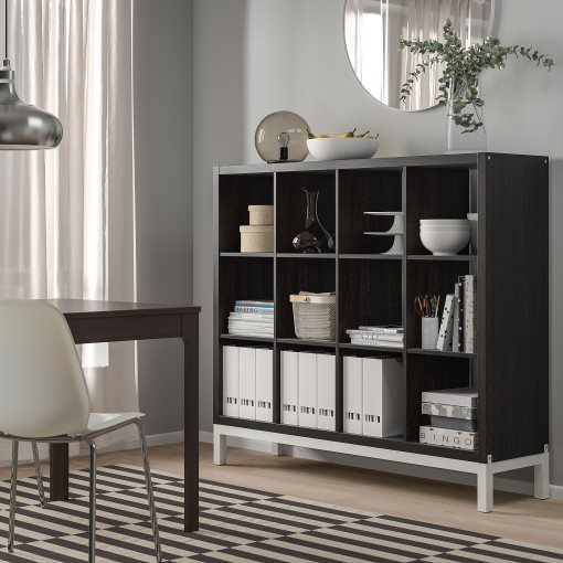 KALLAX, shelving unit with underframe, 147x129 cm, 194.426.92
