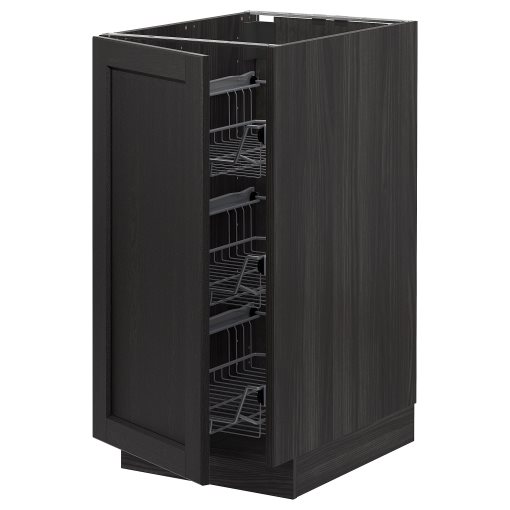 METOD, base cabinet with wire baskets, 40x60 cm, 194.631.04