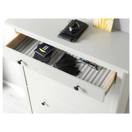 HEMNES, shoe cabinet with 2 compartments, 201.695.59