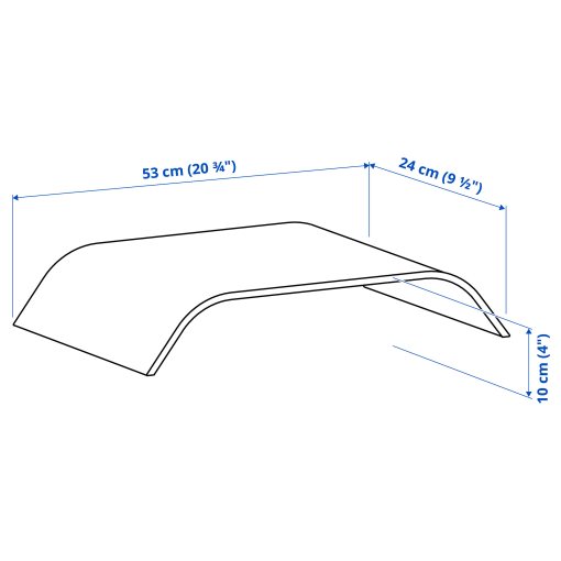 SIGFINN, monitor stand, fixed height, 53x24x10 cm, 203.629.29