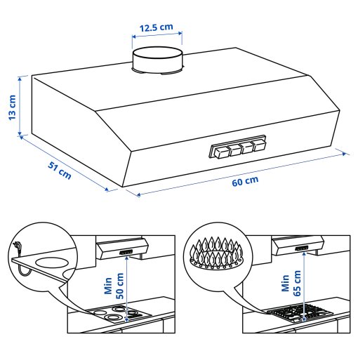 LAGAN, wall mounted extractor hood, 203.923.23