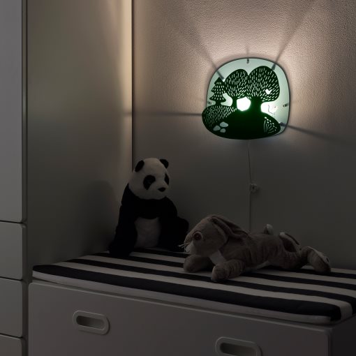DUGGREGN, wall lamp with built-in LED light source, 204.408.71