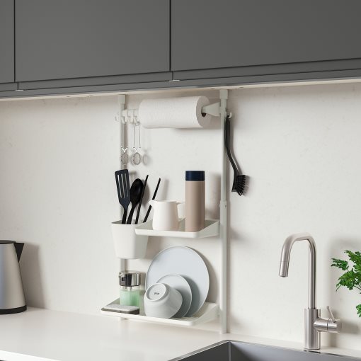 SUNNERSTA, adjustable rack with hooks, 204.409.51