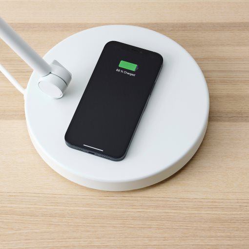 NYMÅNE, work lamp with wireless charging, 204.486.07
