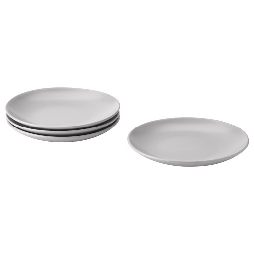 FÄRGKLAR, side plate/matt 4 pack, 20 cm, 204.794.20