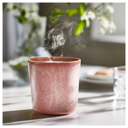LUGNARE, scented candle in ceramic jar/Jasmine, 50 hr, 205.021.90