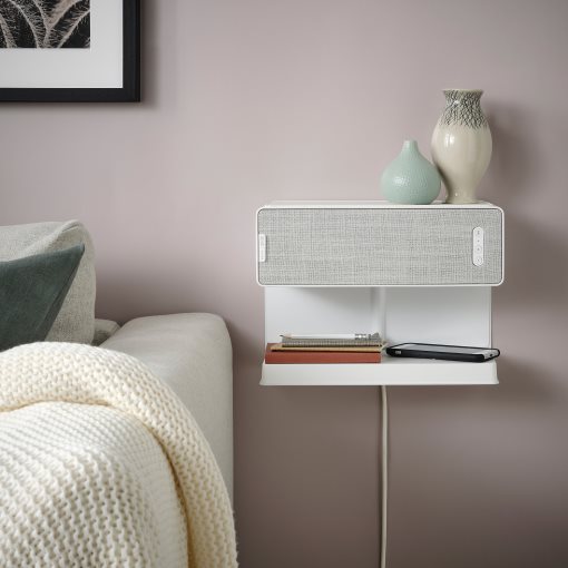 SYMFONISK, shelf with wireless charger, 205.210.56