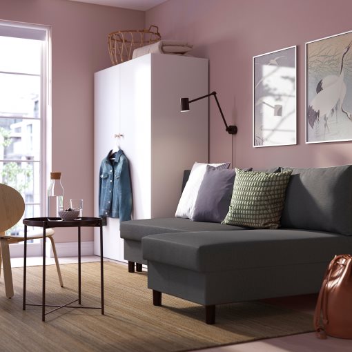 ÄLVDALEN, 3-seat sofa-bed with chaise longue, 205.306.64