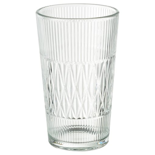 SMÄLLSPIREA, vase/glass/patterned, 22 cm, 205.421.72
