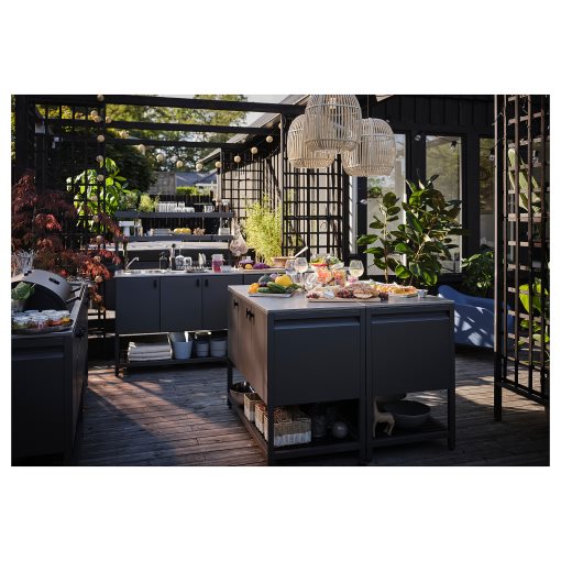 BATSKAR, closed kitchen unit for sink/outdoor, 120x60 cm, 205.533.73