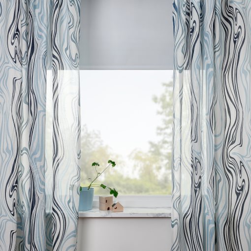 KLIPPNEJLIKA, curtains 1 pair, 145x300 cm, 205.621.22