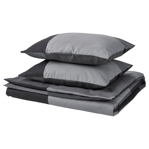BRUNKRISSLA, duvet cover and 2 pillowcases, 240x220/50x60 cm, 205.645.74