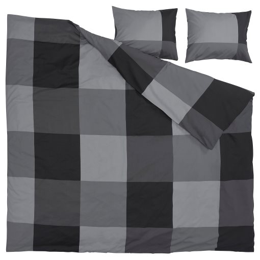 BRUNKRISSLA, duvet cover and 2 pillowcases, 240x220/50x60 cm, 205.645.74