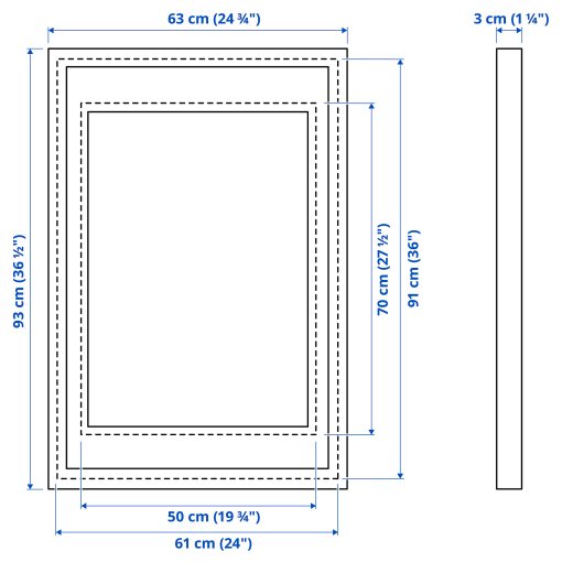 RODALM, frame, 61x91 cm, 205.664.03