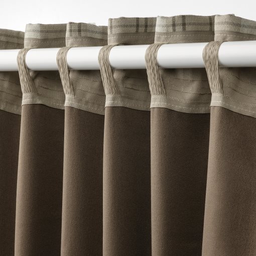 HAGGVECKMAL, room darkening curtains 1 pair, 145x300 cm, 205.690.29