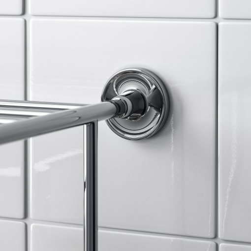 BROFJÄRDEN, wall shelf with towel rail, 75x29 cm, 205.822.38
