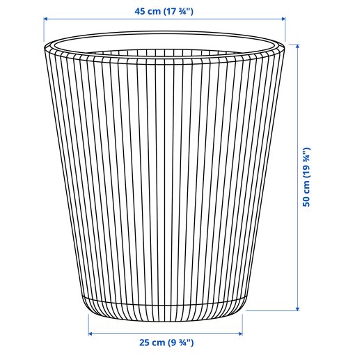 BJORNBAMBU, plant pot in/outdoor, 41 cm, 205.847.65