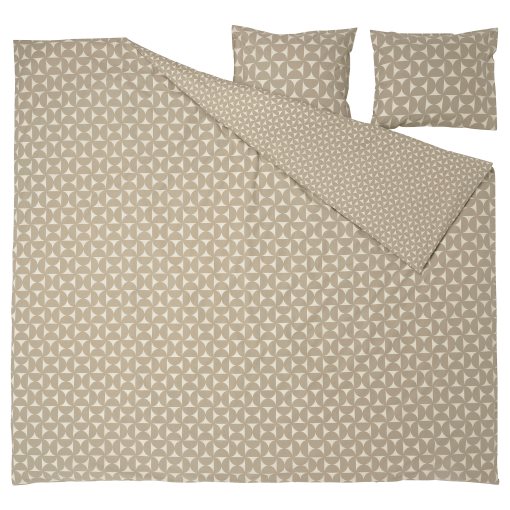 ÄNGSNEJLIKA, duvet cover and 2 pillowcases, 240x220/50x60 cm, 205.853.12