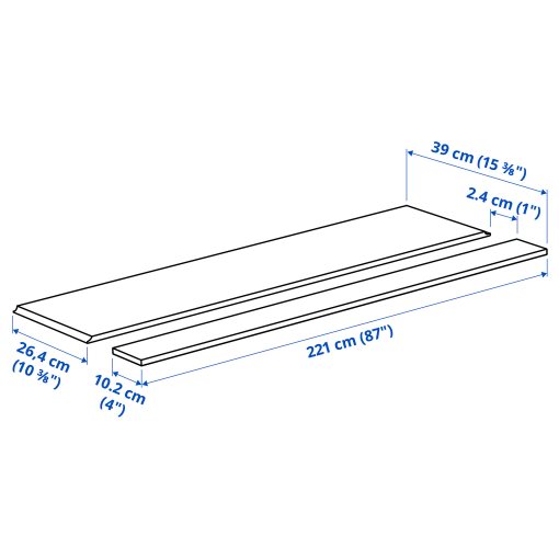 TERRSJÖ, cover panel for lighting, 221 cm, 206.057.39