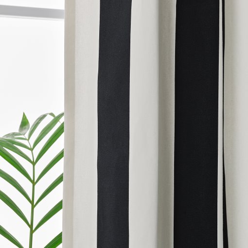 SLANHOSTMAL, κουρτίνα με τρουκς, 2 τεμ. 145x300 cm, 206.078.42