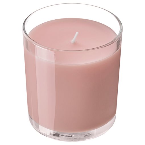 LOTSFÅGEL, scented candle in glass/Red berries, 40 hr, 206.083.80