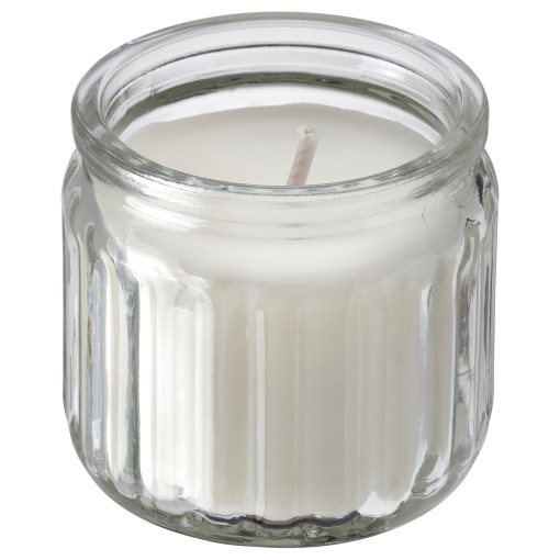HÖKGÖK, scented candle in glass/vanilla , 12 hr, 206.087.33