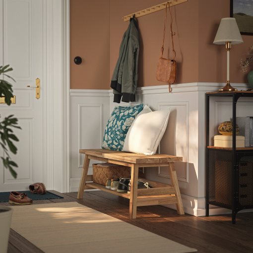 SKOGSTA, bench with storage, 120 cm, 206.118.82