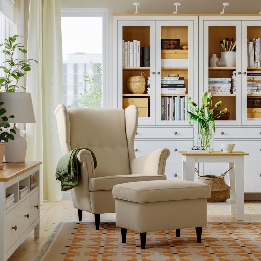 STRANDMON, footstool with storage, 206.131.88