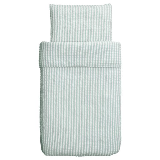 LEN, duvet cover 1 pillowcase for cot, 110x125/35x55 cm, 206.250.49