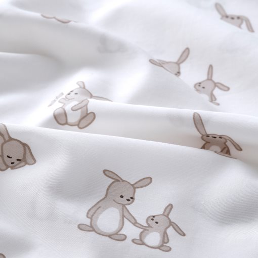 LEN, duvet cover 1 pillowcase for cot, 110x125/35x55 cm, 206.250.54