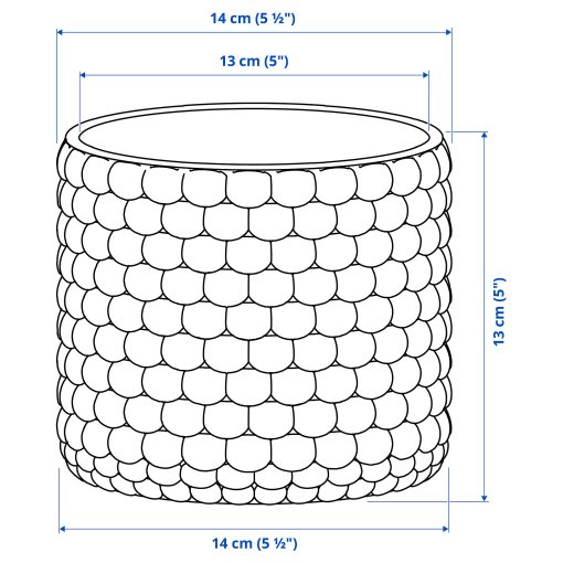 GLACIÄRBJÖRN, plant pot, 12 cm, 206.328.08