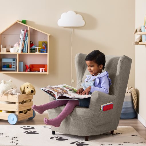 STRANDMON, slipcover for childrens armchair, 206.334.12