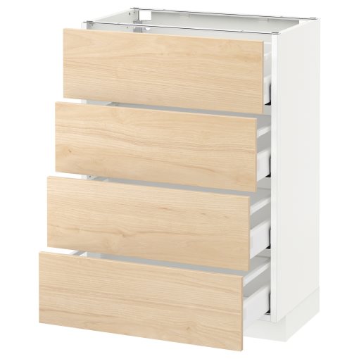METOD/MAXIMERA, base cabinet 4 fronts/4 drawers, 292.161.89