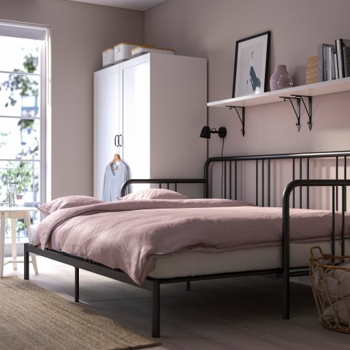 FYRESDAL, day-bed with 2 mattresses, 80x200 cm, 293.909.61