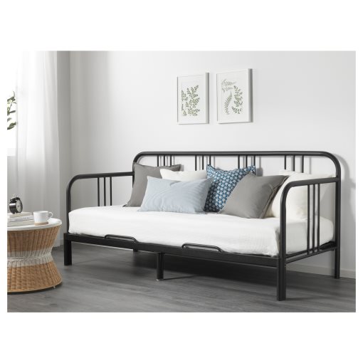 FYRESDAL, day-bed with 2 mattresses, 80x200 cm, 293.909.61