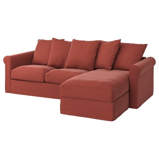 GRÖNLID, τριθέσιος καναπές με σεζλόνγκ, 294.089.75