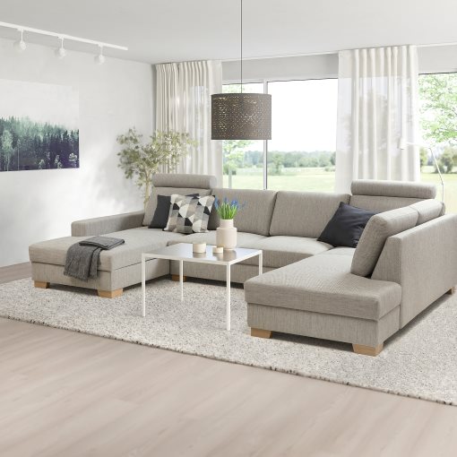 SÖRVALLEN, corner sofa 4-seat with chaise longue/left, 294.194.03