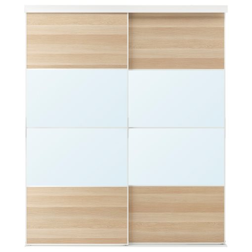 SKYTTA/MEH/AULI, sliding door combination, 202x240 cm, 294.240.46