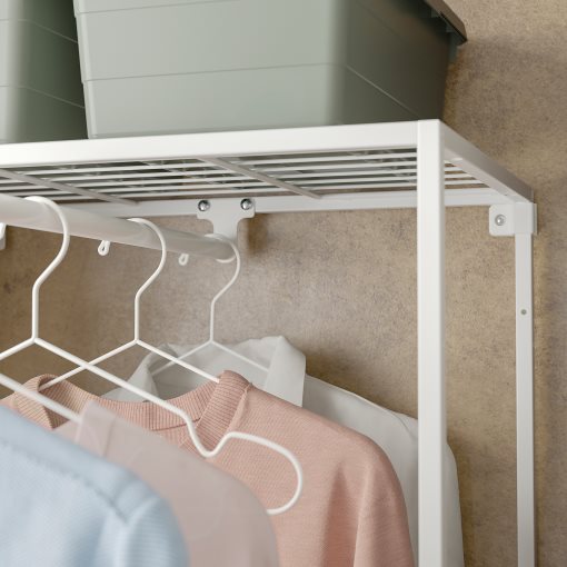 JOSTEIN, ραφιέρα με ράγα ρούχων/εσωτερικού/εξωτερικού χώρου/σύρμα, 61x166/270x180 cm, 294.372.80