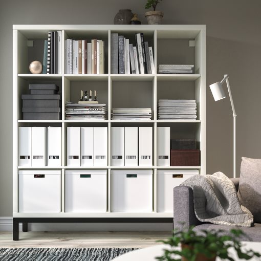 KALLAX, shelving unit with underframe, 147x164 cm, 294.427.19