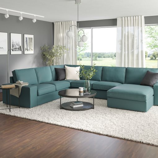KIVIK, corner sofa, 5-seat with chaise longue, 294.430.21