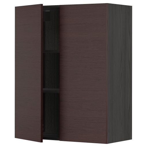 METOD, wall cabinet with shelves/2 doors, 80x100 cm, 294.684.03