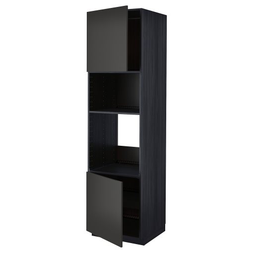 METOD, high cabinet for oven/microwave with 2 doors/shelves, 60x60x220 cm, 294.987.11