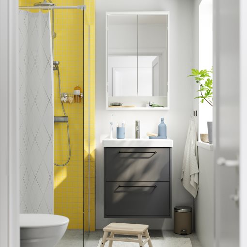 HAVBACK/ORRSJON, wash-stand with drawers/wash-basin/tap, 62x49x69 cm, 295.140.18