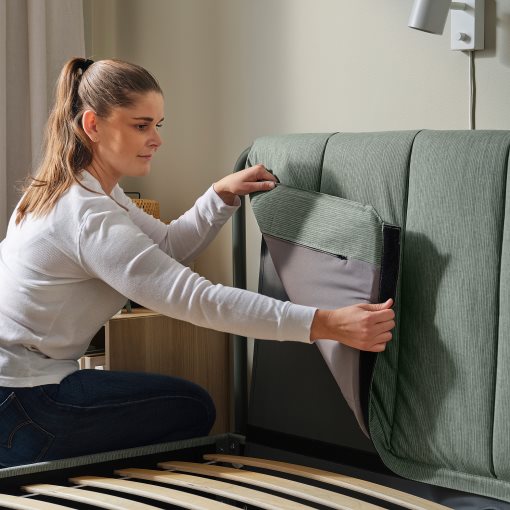 TÄLLÅSEN, upholstered bed frame, 160x200 cm, 295.147.54