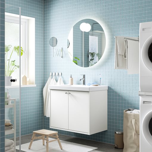 HAVBACK/ORRSJON, wash-stand with doors/wash-basin/tap, 62x49x69 cm, 295.211.94