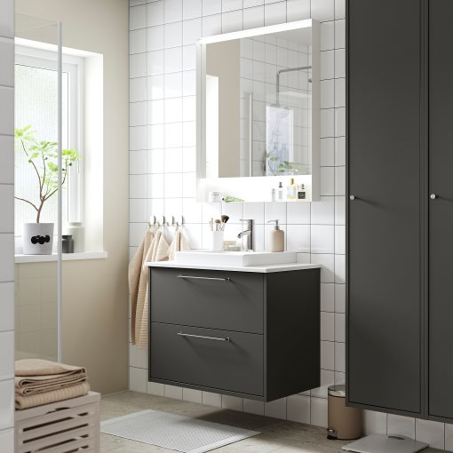 HAVBACK/ORRSJON, wash-stand with drawers/wash-basin/tap, 82x49x71 cm, 295.213.73