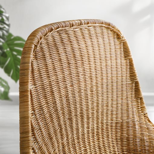 FRYKSAS, armchair with cushion/rattan, 295.631.55