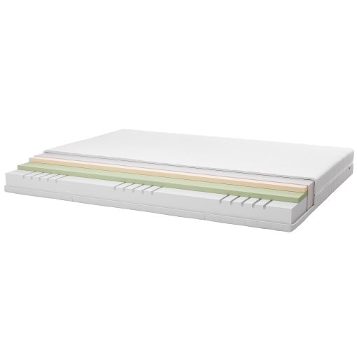 GLAMBERGET, bed frame with storage and mattress, 140x200 cm, 295.684.93